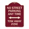 Signmission No Street Parking Anytime Tow Away Zone Heavy-Gauge Aluminum Sign, 24" x 18", BU-1824-23569 A-DES-BU-1824-23569 - alternate 1